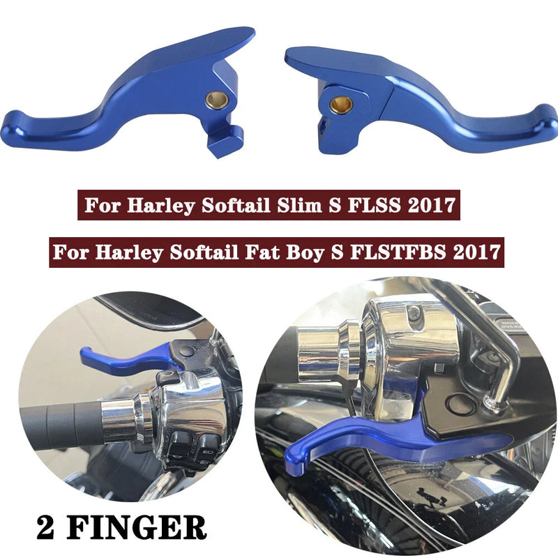 Harley Softail Fat Boy FLSTFBS FLSS 5.1'' Hand Brake Clutch Levers