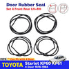 Set Front Rear Door Rubber Seal Fits Toyota Starlet KP60 KP62 4D 1978 -1984 D06