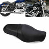 Harley Sportster XL883 XL1200 Black Driver Rear Passenger Seat (04-16)