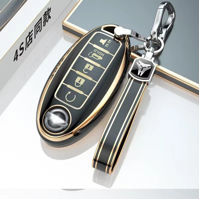 Nissan Altima Maxima Murano Rogue Remote Car Key Fob Case Cover 5 Button