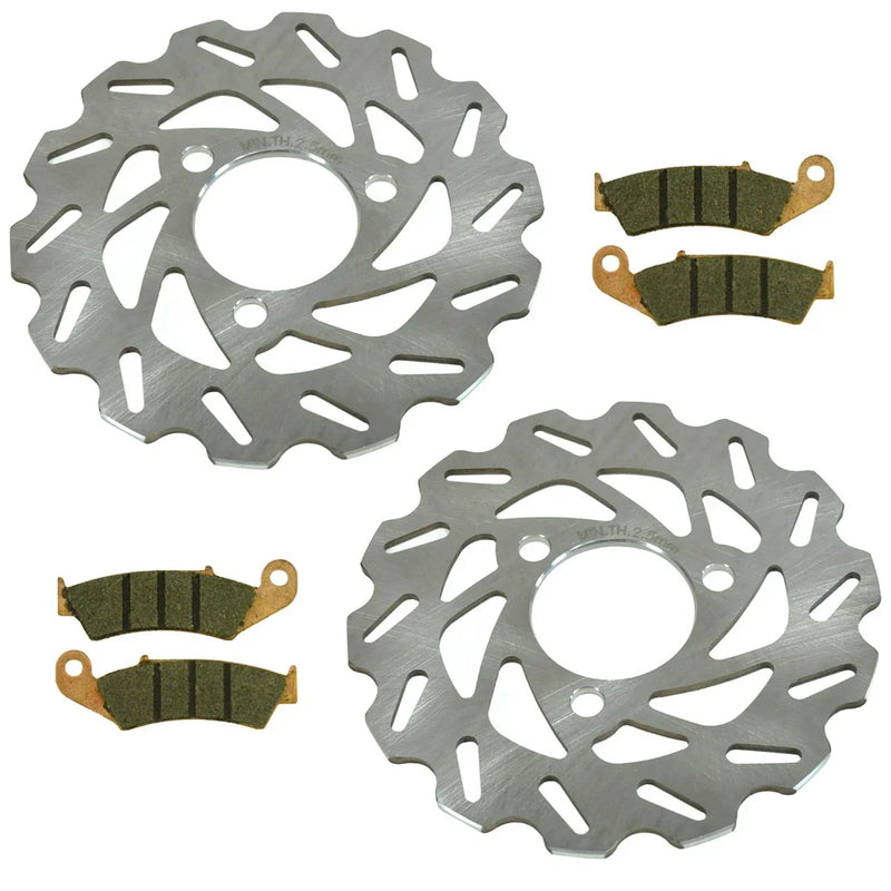 Honda TRX250R Fourtrax 250R Wave Front Disc Brake Rotors & Pads 2x4 (1985–1987)