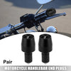 Motorcycle 1 Pair / 7/8in 22mm / Handlebar End Plugs Aluminum Black