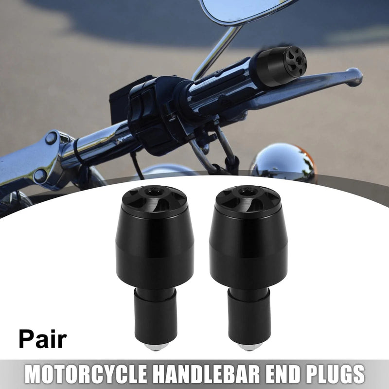 Motorcycle 1 Pair / 7/8in 22mm / Handlebar End Plugs Aluminum Black