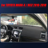 TOYOTA MARK-X / REIZ Leather Dashboard Cover Protector Mat (2010–2018)