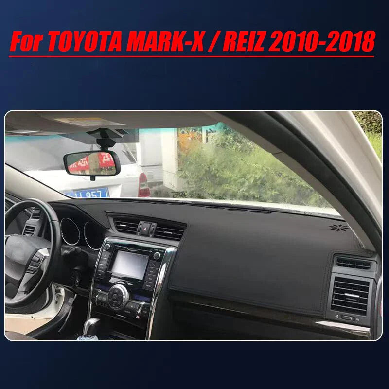 TOYOTA MARK-X / REIZ Leather Dashboard Cover Protector Mat (2010–2018)