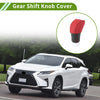 Lexus RX350 2023-2024 Red Faux Leather Car Gear Shift Knob Cover