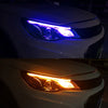 Car () 2 x Blue 45cm Flexible LED Strip Daytime Running Lights