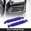 Jeep Wrangler TJ JK JKU (2007-2018) - Blue 2 x Door Limiting Straps