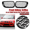 BMW E46 320i 325i 330i 2002-2005 Black Kidney Diamond Grill