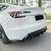 Tesla Model 3 1x Matte Black Rear Bumper Diffuser (2024-2025)