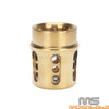 BMW Harley Ducati Chopper 1.75" Brass Straight Cut Exhaust Pipe Tip