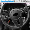Kia Carbon Fiber Pattern Black Interior Steering Wheel Covers