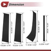 Ford Everest (2015-2021) Black 8 Pcs Door Pillar Window Trim