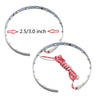Projector Lens Headlights Retrofit 2 x Red Devil Demon Eyes Halo Ring LED