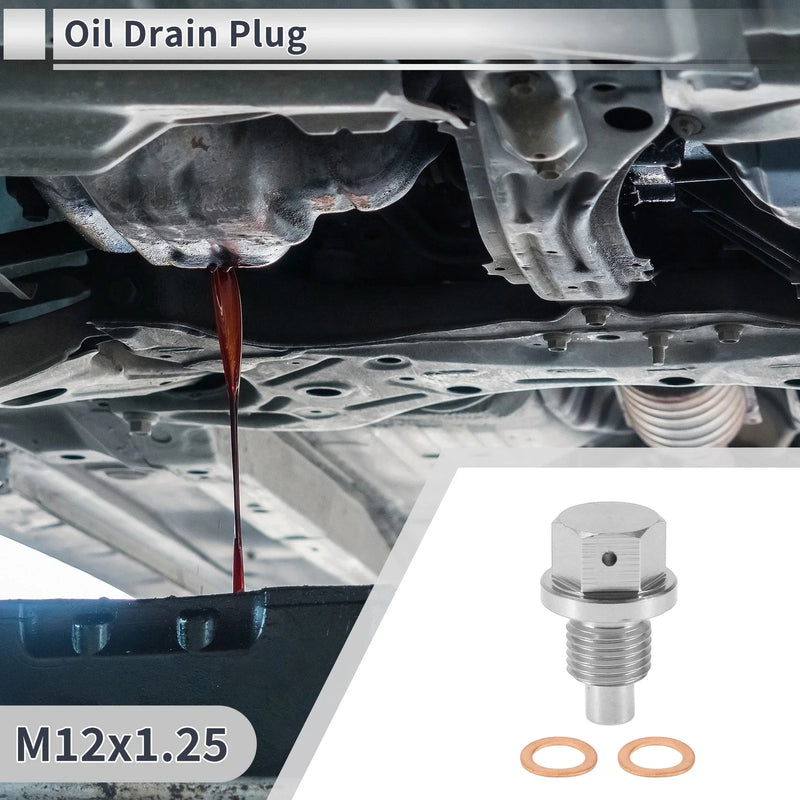 Car / Motorcycle M12x1.25 Engine Oil Drain Plug with Gasket