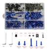 F3 177 Pcs M5/M6 Fairing Screws Blue Bolts Trim