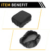 Jeep Wrangler Microfiber Leather Black Armrest Cover (2007-2023)