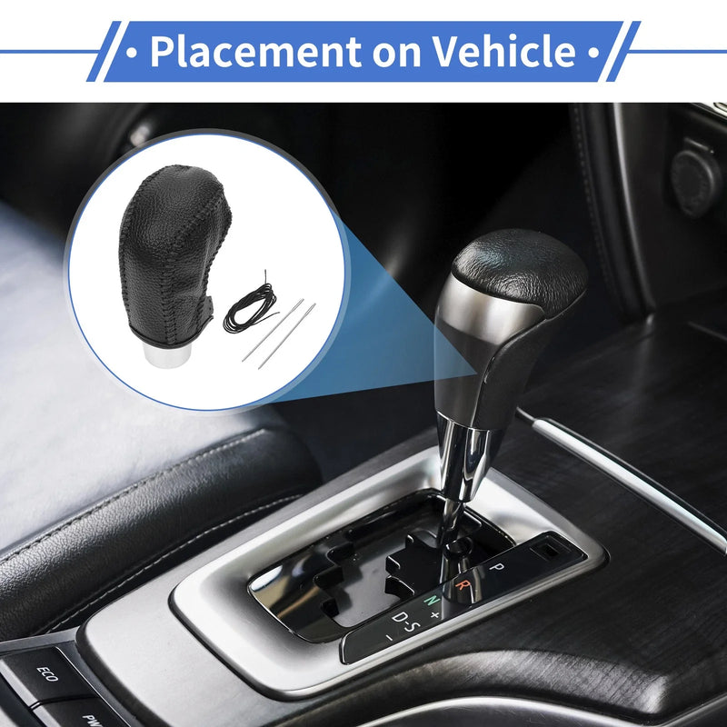Hyundai Tucson 2015-2018 - Pebbled Black Car Gear Shift Knob Cover (2015-2018)