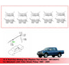 Mitsubishi L200 Triton 10 x Roof Drip Molding Clips (1995-1997)