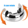 Adjustable Windscreen Silver Motorcycle Rearview Mirror 180° Wide Angle