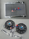 Toyota Corolla AE86 1983-1987 52mm Aluminum Radiator + Fans