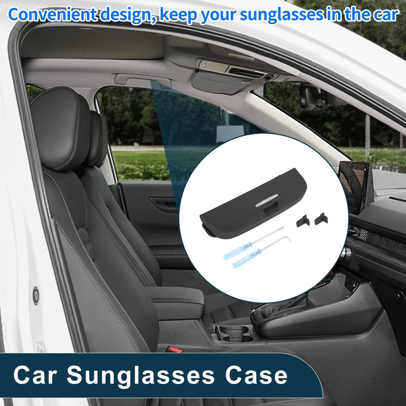 Toyota Prado Black Car Sunglasses Case Eyeglasses Holder (2021–2023)