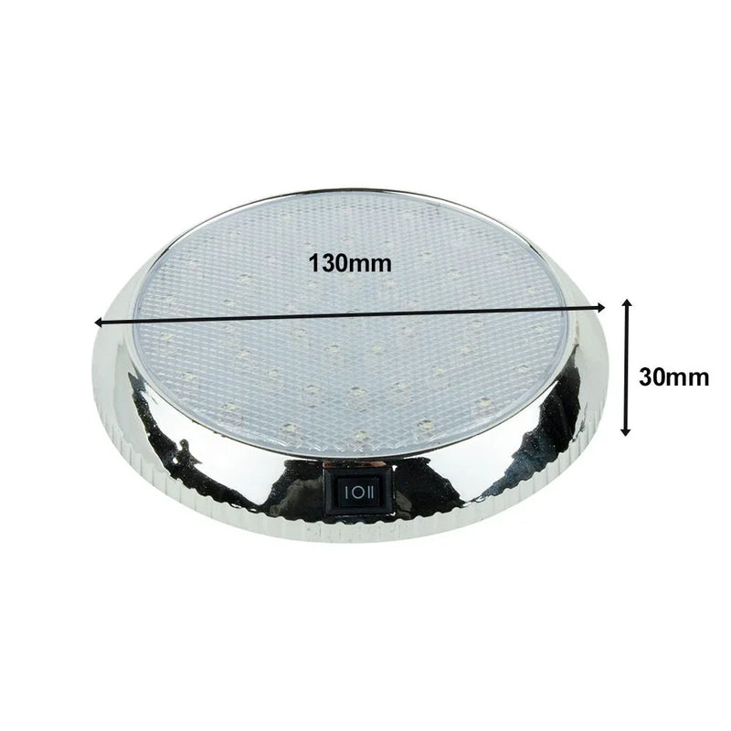 Caravan Caravan Roof Light LED, Plastic White Ceiling, Roof Lamp