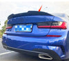 BMW 3 Series G20 G80 M3 Sedan 2019-2024 Glossy Black Rear Spoiler Wing