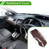 Honda Civic (2012-2015) - Brown Dash Carpet Dashboard Cover Mat