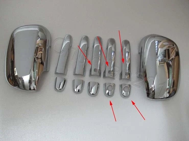 Toyota Rav4 (2006-2012) 2 x Chrome Door Handle & Side Mirror Covers