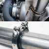 Exhaust Downpipe 2.5" Stainless Steel V-Band Clamp (Fits Various Models)