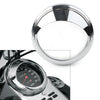 Harley 5" Speedometer 1 Pc Aluminum Chrome Trim Ring Visor Cover