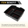 Chevy Silverado 1500, GMC Sierra Black Red Center Console Organizer Tray