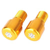 Motorcycle Dirt Bike 18mm Gold Handlebar Grips End Cap Plugs