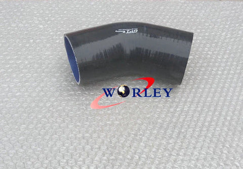 Car 45° Black Silicone Elbow 51mm Turbo Intercooler Hose