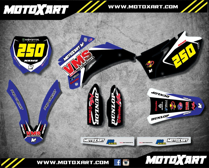 YZF 450 (2007-2009) - VALLI STYLE Decals & Stickers Custom Sticker Kit