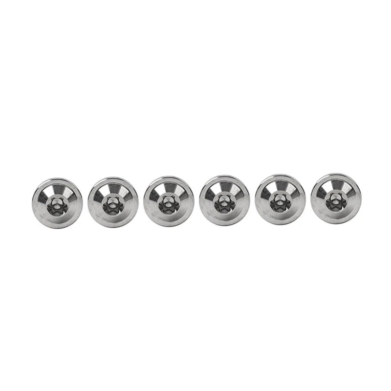 Bike Motorcycle 6 x M5x25mm Titanium Alloy Torx Head Bolts