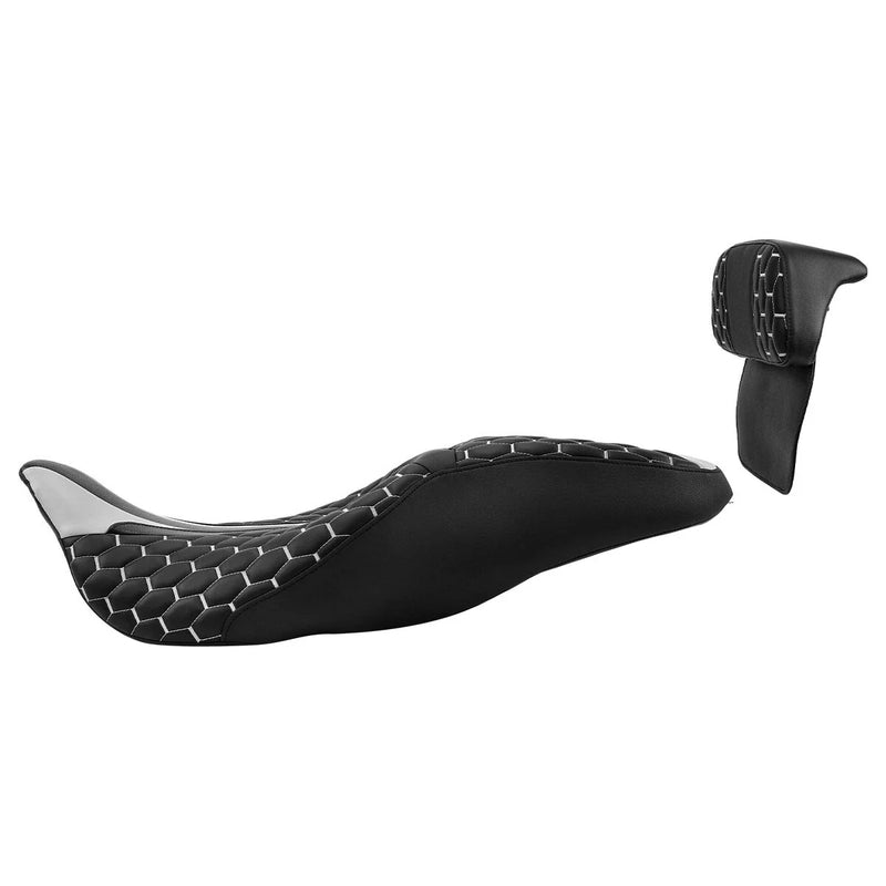 Harley Road Glide Driver & Passenger Seat w/ Backrest (2014 - 2023)