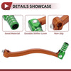 Kayo T6 Foldable Motorcycle Gear Shifter Lever Orange Green
