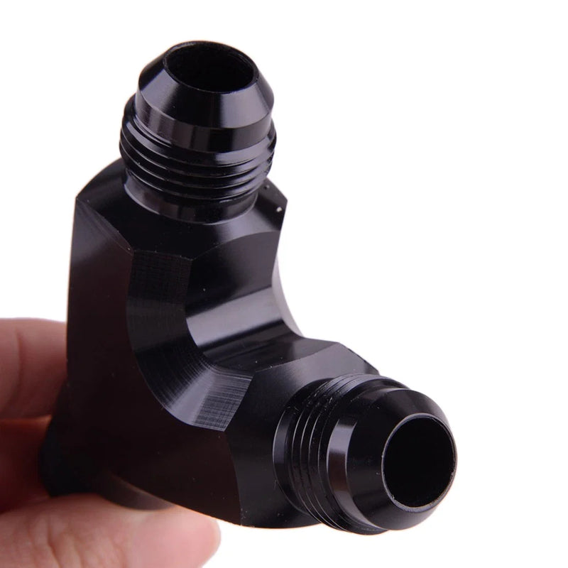 8AN 3-Way Y Block Fuel Fitting Adapter
