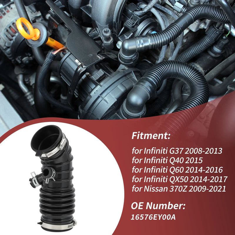 Infiniti G37 Q40 Q60 QX50 Air Intake Hose with Clamps