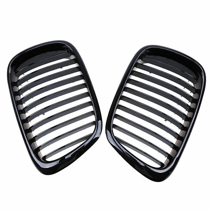BMW E39 525 528 530 535 M5 Gloss Black Kidney Grille Cover (1997-2003)