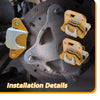 Polaris Sportsman 400 4x4 Front Brake Calipers with Pads (1993–1997)
