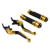 Ducati Panigale Gold Extendable Brake Clutch Lever Grip Set (2012-2019)