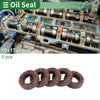 Make Model Oil Seal 5 x 10x17x5mm Fluorine Rubber Brown