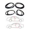 Toyota Crown Sedan S50 RS50 MS50 MS55 1967-71 FRT Rear Door Weatherstrip Set