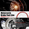 Motorcycle ATV Braided Brake Hoses / 80cm 31.5in 10mm / Red