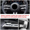 Benz E-Class Black Carbon Fiber Steering Wheel Shift Paddle Pads (2021)