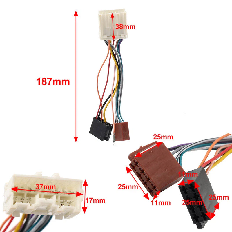 Mitsubishi Lancer Galant Outlander Car Radio Stereo Wiring Harness Adapter (2002-2006)