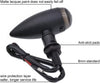 Motorcycle Bullet Shaped Metal Turn Signal Lights (Mini)